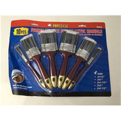 10 Piece Paint Brush Set