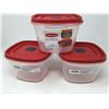 Image 1 : Rubbermaid Lids and Containers (set of 3)