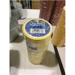 PVC Tape Yellow 3/4" x 66' (10ct)