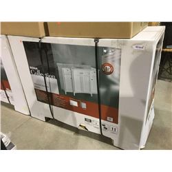 Rona Collection White Italian Marble Countertop Vanity (53" W x 24" D x 34" H)