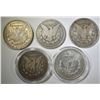 Image 2 : 5 CIRCULATED MORGAN DOLLARS
