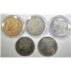 Image 1 : 5 CIRCULATED MORGAN DOLLARS