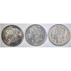 3 MORGAN DOLLARS