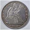 Image 1 : 1874 ARROWS SEATED HALF DOLLAR  AU