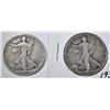 Image 1 : 2 1938-D WALKING LIBERTY HALF DOLLAR  VG
