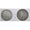 Image 2 : 2 1938-D WALKING LIBERTY HALF DOLLAR  VG