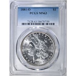 1881-O MORGAN DOLLAR  PCGS MS-63