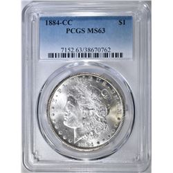 1884-CC MORGAN DOLLAR   PCGS MS-63