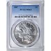 Image 1 : 1887 MORGAN DOLLAR  PCGS MS-63