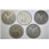 Image 2 : 5 CIRCULATED MORGAN DOLLARS