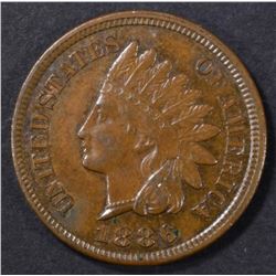 1886 TYPE 2 INDIAN CENT  CH UNC