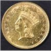 Image 1 : 1862 $1 GOLD INDIAN PRINCESS  BU  PL