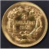 Image 2 : 1878 $3 GOLD INDIAN PRINCESS  BU
