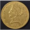 Image 1 : 1861 $10 GOLD LIBERTY  CH AU