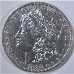 1887/6-O MORGAN DOLLAR   CH AU
