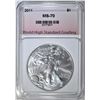 Image 1 : 2011 AMERICAN SILVER EAGLE WHSG PERFECT GEM