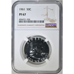 1961 FRANKLIN HALF DOLLAR  NGC PF-67