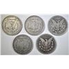 Image 2 : 5 CIRCULATED MORGAN DOLLARS