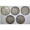 Image 1 : 5 CIRCULATED MORGAN DOLLARS