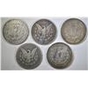 Image 2 : 5 CIRCULATED MORGAN DOLLARS