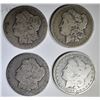 Image 1 : 4-LOW GRADE MORGAN DOLLARS