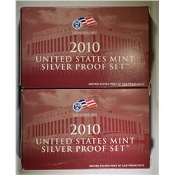 2-2010 U.S. SILVER PROOF SETS ORIG PACKAGING