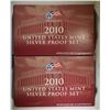 Image 1 : 2-2010 U.S. SILVER PROOF SETS ORIG PACKAGING