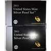 Image 1 : 2-2011 U.S. SILVER PROOF SETS