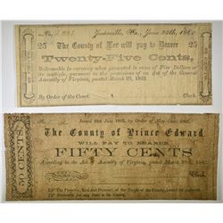 2 BEARER NOTES 25C, 50C