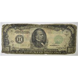 1934 $1000 FEDERAL RESERVE NOTE