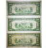 Image 2 : (3) 1928-A $20 FEDERAL RESERVE NOTES: