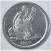 Image 1 : 1837 NO STARS SEATED DIME  CH AU