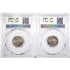Image 2 : 2-1938-D BUFFALO NICKELS, PCGS MS-64