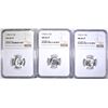 Image 1 : 1952-D, 55-D & 56-D ROOSEVELT DIMES, NGC MS-66 FT
