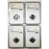 Image 1 : 4-1957 ROOSEVELT DIMES, NGC PF-68