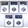 Image 2 : ( 5 ) 1964 WASHINGTON QTR NGC MS65
