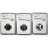 Image 1 : 1965, 66 & 67 SMS WASHINGTON QUARTERS, NGC MS-67