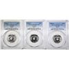 Image 1 : 3- 1999-S SILVER GA STATE QTRS, PCGS PR-69 DCAM
