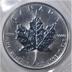 1996 CANADIAN $5 CANADA SILVER MAPLE LEAF