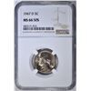 Image 1 : 1947-D JEFFERSON NICKEL NGC MS-66 5FS