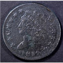 1812 LARGE CENT, F/VF corrosion