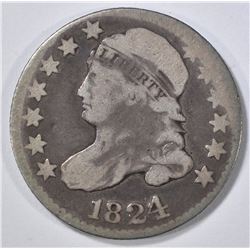 1824/2 BUST DIME VG/F