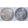 Image 2 : 1890 & 1896 MORGAN DOLLARS, CH BU