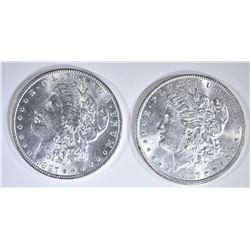 2- 1897 MORGAN DOLLARS CH BU