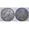 Image 2 : 1927 AU & 1927-D XF PEACE DOLLARS