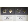 Image 1 : 2-UNC 1991 MOUNT RUSHMORE 2-COIN COMMEM SETS