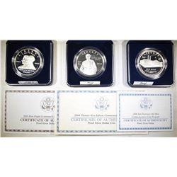 MODERN PROOF COMMEM SILVER DOLLARS