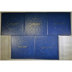 4-1976 PROOF 3-PIECE 40% SILVER BICENTENNIAL SETS