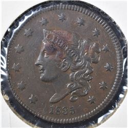 1835 LARGE CENT, XF/AU