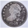 Image 1 : 1824/2 BUST DIME, VG dark